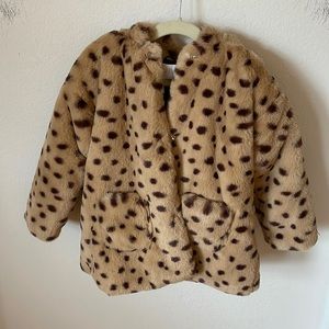 Zara hooded coat 4-5T